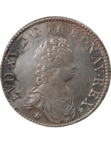 LOUIS XV - ECU VERTUGADIN 1716 G POITIERS