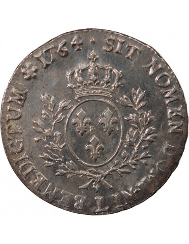 LOUIS XV - ÉCU ARGENT AU BANDEAU 1764 L BAYONNE