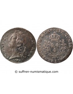 LOUIS XV - ÉCU ARGENT AU BANDEAU 1764 L BAYONNE