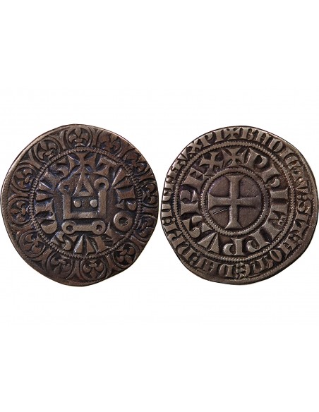 PHILIPPE IV LE BEL - GROS TOURNOIS à l'O Rond 1285 / 1314