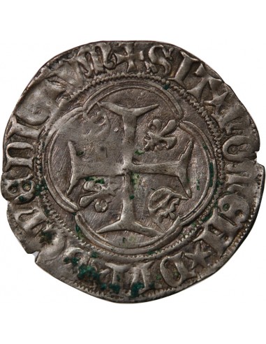 LOUIS XI - BLANC A LA COURONNE 1461 / 1483 SAINT LÔ