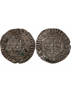 LOUIS XI - BLANC A LA COURONNE 1461 / 1483 SAINT LÔ 2