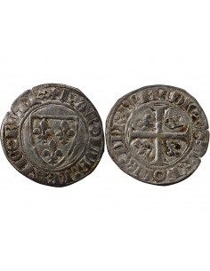CHARLES VI - BLANC GUENAR, 2e EMISSION 1389 / 1405, CREMIEU 2