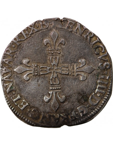 HENRI IV - 1/4 ECU DE BEARN ARGENT MORLAAS