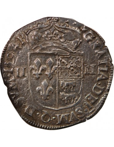 HENRI IV - 1/4 ECU DE BEARN ARGENT MORLAAS