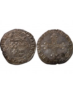 HENRI IV - 1/4 ECU DE BEARN ARGENT MORLAAS 2