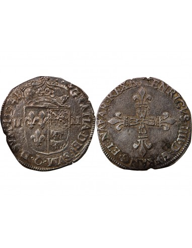 HENRI IV - 1/4 ECU DE BEARN ARGENT MORLAAS