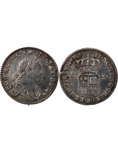 LOUIS XV﻿ - 20 SOLS DE NAVARRE 1719 R ORLEANS 2