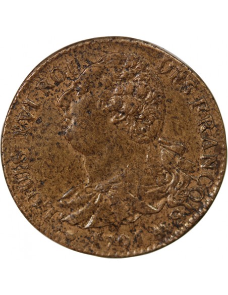 LOUIS XVI, CONSTITUTION - 2 SOLS 1791 AA METZ