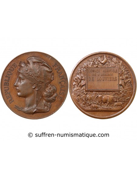 COMICE AGRICOLE DE LOUVIERS - MÉDAILLE