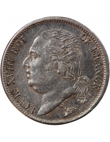 LOUIS XVIII - 1/2 FRANC LOUIS XVIII 1822 A PARIS﻿