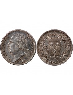 LOUIS XVIII - 1/2 FRANC LOUIS XVIII 1822 A PARIS﻿ 2