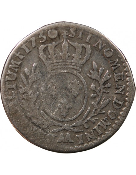 LOUIS XVI - 1/10 ECU AUX RAMEAUX D'OLIVIER 1730 AA METZ