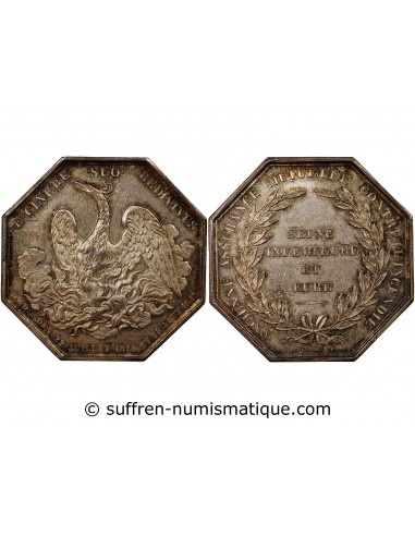 ASSURANCE MUTUELLE CONTRE L'INCENDIE, SEINE ET EURE - JETON argent