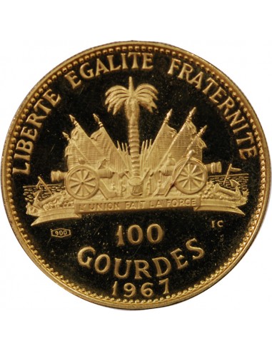 HAITI - 100 GOURDES OR 1967 BE
