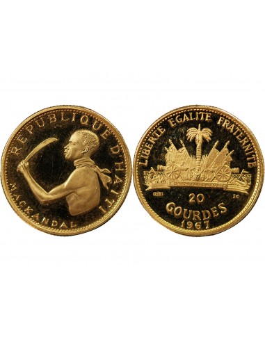 HAITI - 20 GOURDES OR 1967 BE