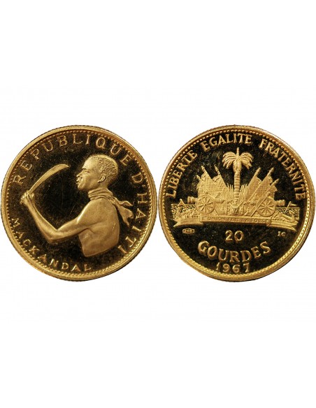 HAITI - 20 GOURDES OR 1967 BE
