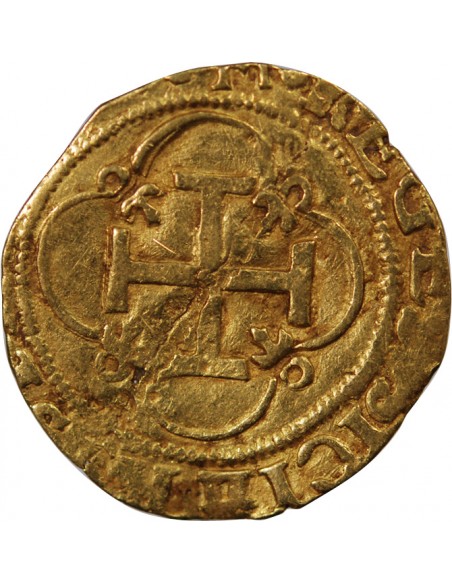 ESPAGNE, JEANNE & CHARLES - ESCUDO OR 1516 / 1555 SEVILLE