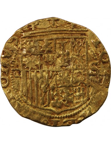 ESPAGNE, JEANNE & CHARLES - ESCUDO OR 1516 / 1555 SEVILLE