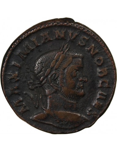 Rome Empire Galère 1 follis Cuivre 296-297 Trèves