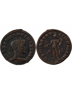 Rome Empire Galère 1 follis Cuivre 296-297 Trèves 2