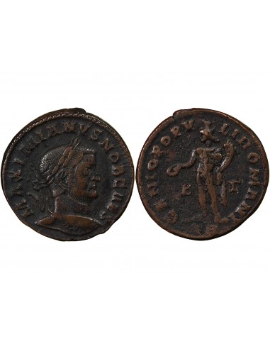 Rome Empire Galère 1 follis Cuivre 296-297 Trèves