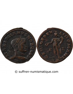 Rome Empire Galère 1 follis Cuivre 296-297 Trèves