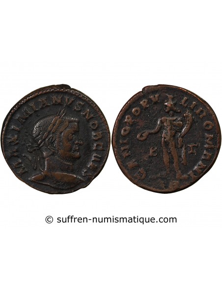 Rome Empire Galère 1 follis Cuivre 296-297 Trèves