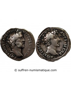 ANTONIN LE PIEUX, MARC AURELE - DENIER ARGENT 140 ROME