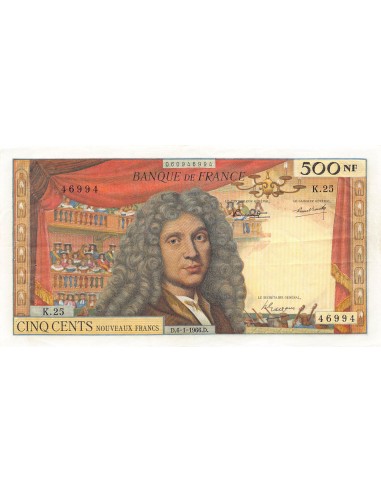 FRANCE, MOLIÈRE - 500 NF 06/01/1966 - SÉRIE K.25