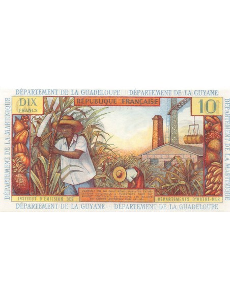 ANTILLES FRANCAISES - 10 FRANCS (1964) - SERIE Y.7