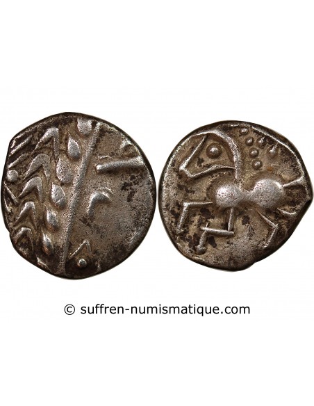 ALLOBROGES - DENIER ARGENT - AU CHEVAL ET AU CADUCEE