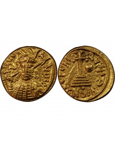 EMPIRE BYZANTIN, CONSTANTIN IV - SOLIDUS GLOBULAIRE, 680-681 CARTHAGE 2