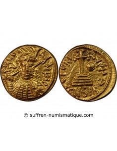 EMPIRE BYZANTIN, CONSTANTIN IV - SOLIDUS GLOBULAIRE, 680-681 CARTHAGE
