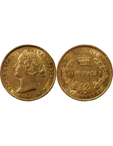 AUSTRALIE, VICTORIA - SOUVERAIN OR 1866 SYDNEY