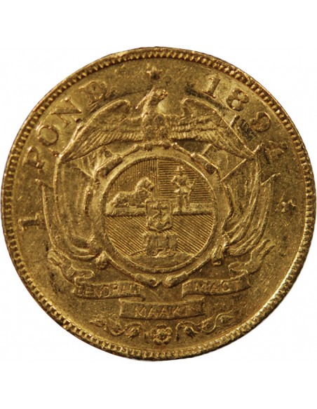 AFRIQUE DU SUD - POND OR 1894