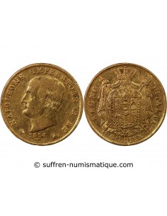 ITALIE, NAPOLEON﻿ 1er - 40 LIRE OR 1814 M MILAN