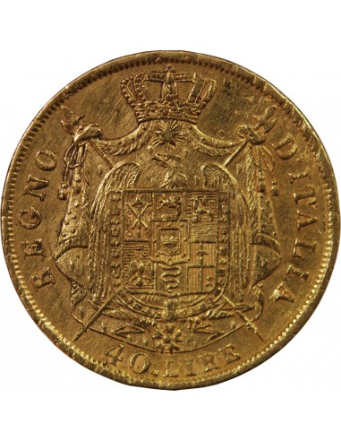 ITALIE, NAPOLEON﻿ 1er - 40 LIRE OR 1811 M MILAN