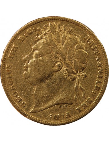 ROYAUME UNI, GEORGE IV - SOUVERAIN OR, SAINT GEORGE 1821