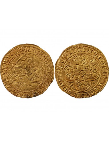 DUCHÉ DE BRETAGNE, JEAN V - CAVALIER D'OR 1420 / 1423 N NANTES