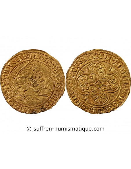 DUCHÉ DE BRETAGNE, JEAN V - CAVALIER D'OR 1420 / 1423 N NANTES