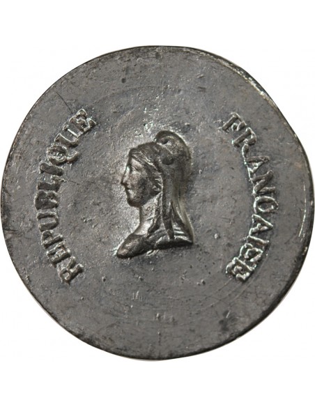 VATICAN / REPUBLIQUE FRANCAISE - MEDAILLE ETAIN - ENTREE DE L'ARMEE FRANCAISE A ROME, 31 JUILLET 1849