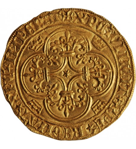 CHARLES VI﻿ LE FOU - ECU D'OR A LA COURONNE 1380 / 1422