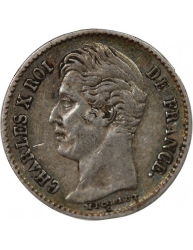 CHARLES X - 1/4 FRANC ARGENT 1828 A PARIS