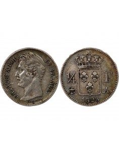CHARLES X - 1/4 FRANC ARGENT 1828 A PARIS 2