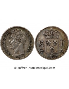 CHARLES X - 1/4 FRANC ARGENT 1828 A PARIS