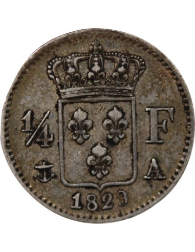 CHARLES X - 1/4 FRANC ARGENT 1829 A PARIS