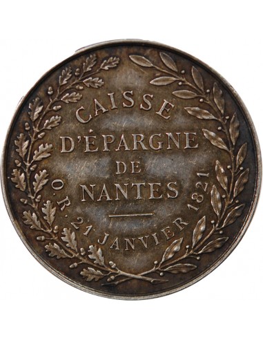 CAISSE D'EPARGNE DE NANTES - JETON ARGENT, INAUGURATION DU 5 JUIN 1911