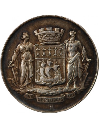 CAISSE D'EPARGNE DE NANTES - JETON ARGENT, INAUGURATION DU 5 JUIN 1911