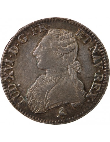 LOUIS XVI - ECU AUX BRANCHES D'OLIVIER 1784 A PARIS